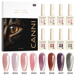 CANNI HEMA FREE  szett 8x9ml - No.01 - Shimmer Velvet Collection
