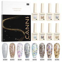 CANNI HEMA FREE  szett 8x9ml - No.12 - Dawn Crystal Flash Collection