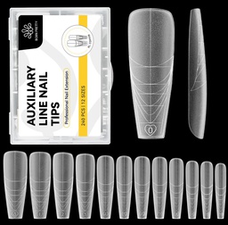 BORN PRETTY Soft Gel Tip - XL-Coffin - 240 db