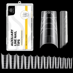 BORN PRETTY Soft Gel Tip - Straight / Fél-Kocka - 300 db