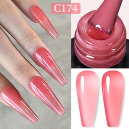 Born Pretty Pro UV/LED HEMA FREE gél lakk 15 ml - C174 - Jelly Pink Sherbet