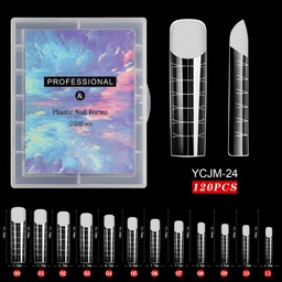 Poly Gél Tip szett - 120 db - No.08 -  Kocka