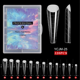 Poly Gél Tip szett - 120 db - No.09 -  Ballerina