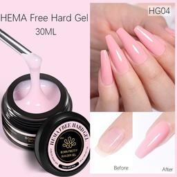 BORN PRETTY PRO Hard Gel építőzselé 30 ml - HG04 - Soft Pink