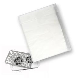 Eldobható szűrőlap duplaventillátoros asztali porelszívóhoz - 30db/csomag