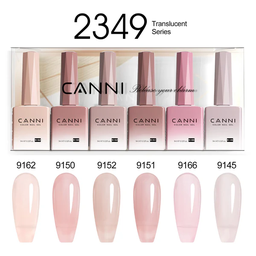 CANNI HEMA FREE UV/LED gél lakk szett 6x9ml - 2349