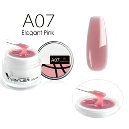 Venalisa Jelly Gel - új formula - 15 ml építőzselé - A07S Elegant Pink