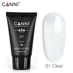 CANNI Akril Gél - HEMA FREE - 45g - No.01 Clear