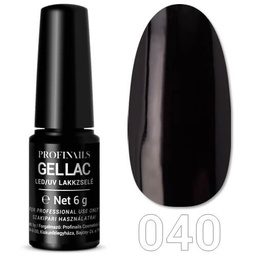 Profinails Gel Lac LED/UV lakkzselé 6gr No.040 - Fekete