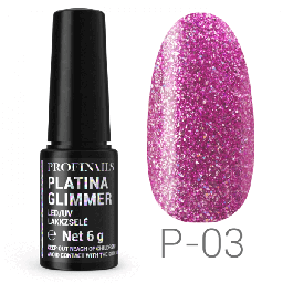 Profinails Platina Glimmer LED/UV lakkzselé 6gr P-03