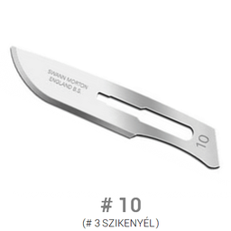 Swann-Morton nem steril szénacél szikepenge #10 méret (5 db/cs.)