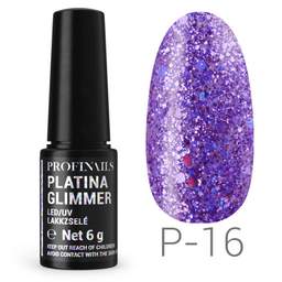 Profinails Platina Glimmer LED/UV lakkzselé 6gr P-16