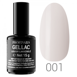 Profinails Gel Lac LED/UV lakkzselé 15gr No.001 White